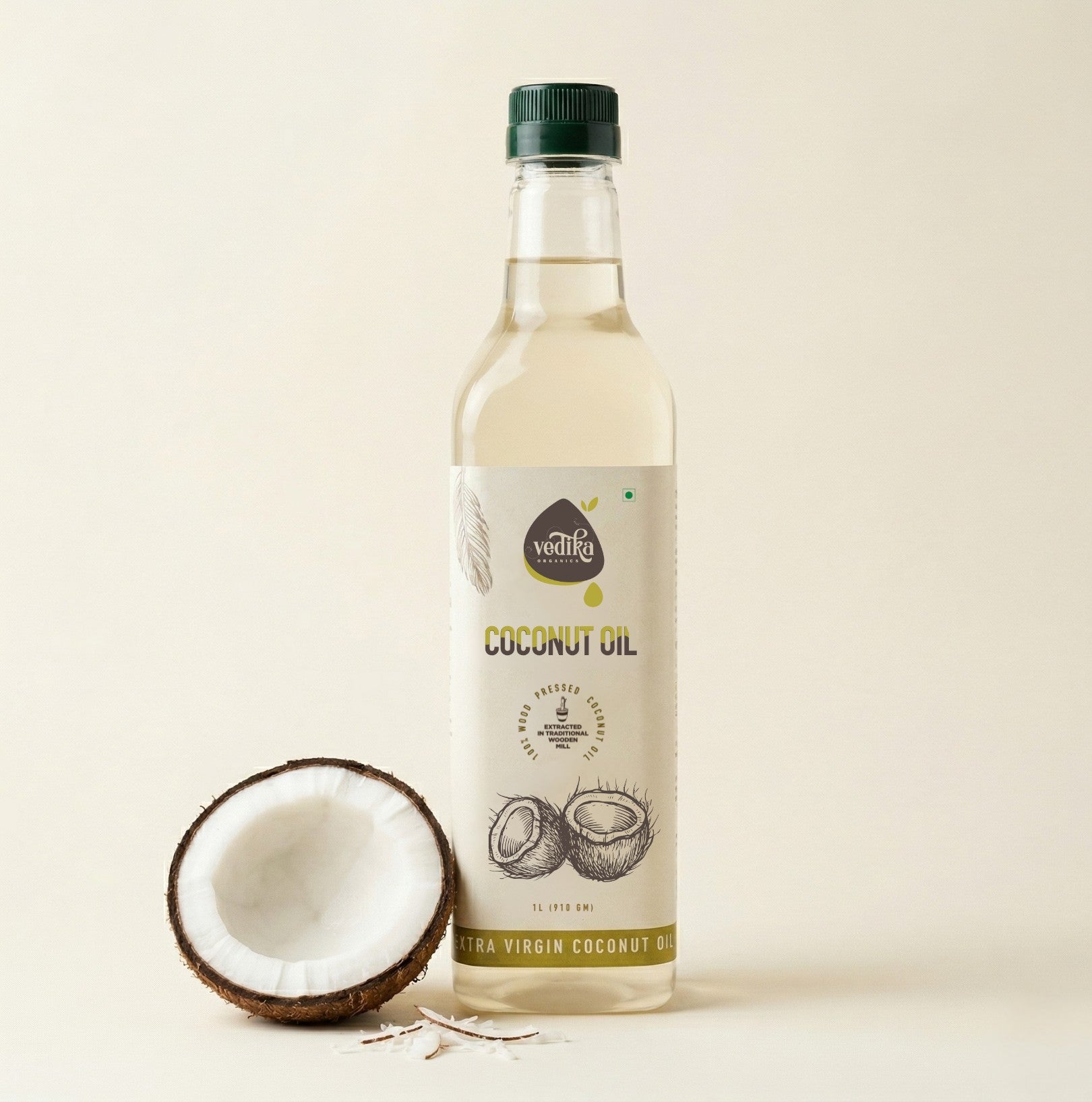 Vedika Organics Extra Virgin Coconut Oil (1 litre)