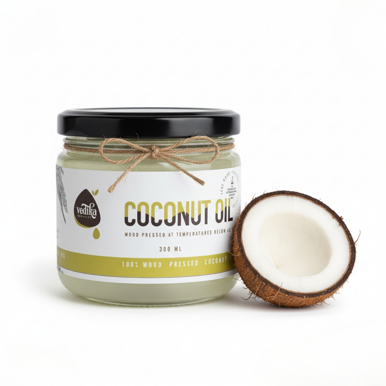 Vedika Organics Extra Virgin Coconut Oil (1 litre)