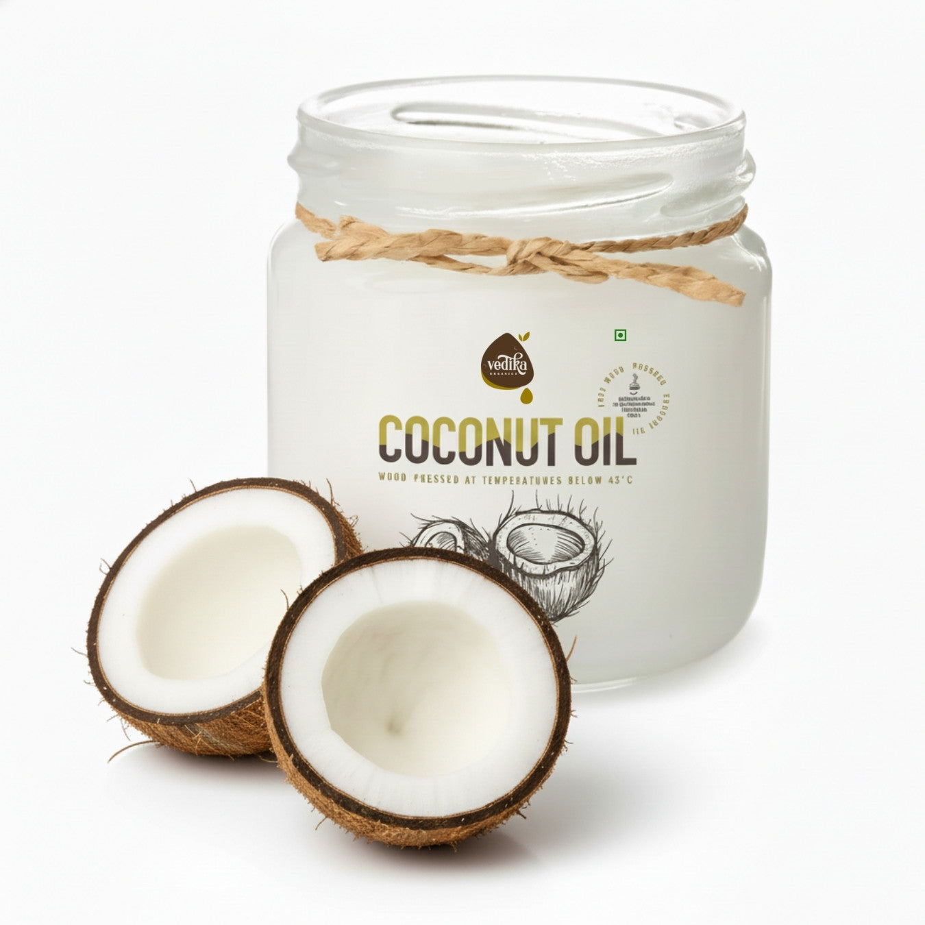 Vedika Organics Extra Virgin Coconut Oil (1 litre)