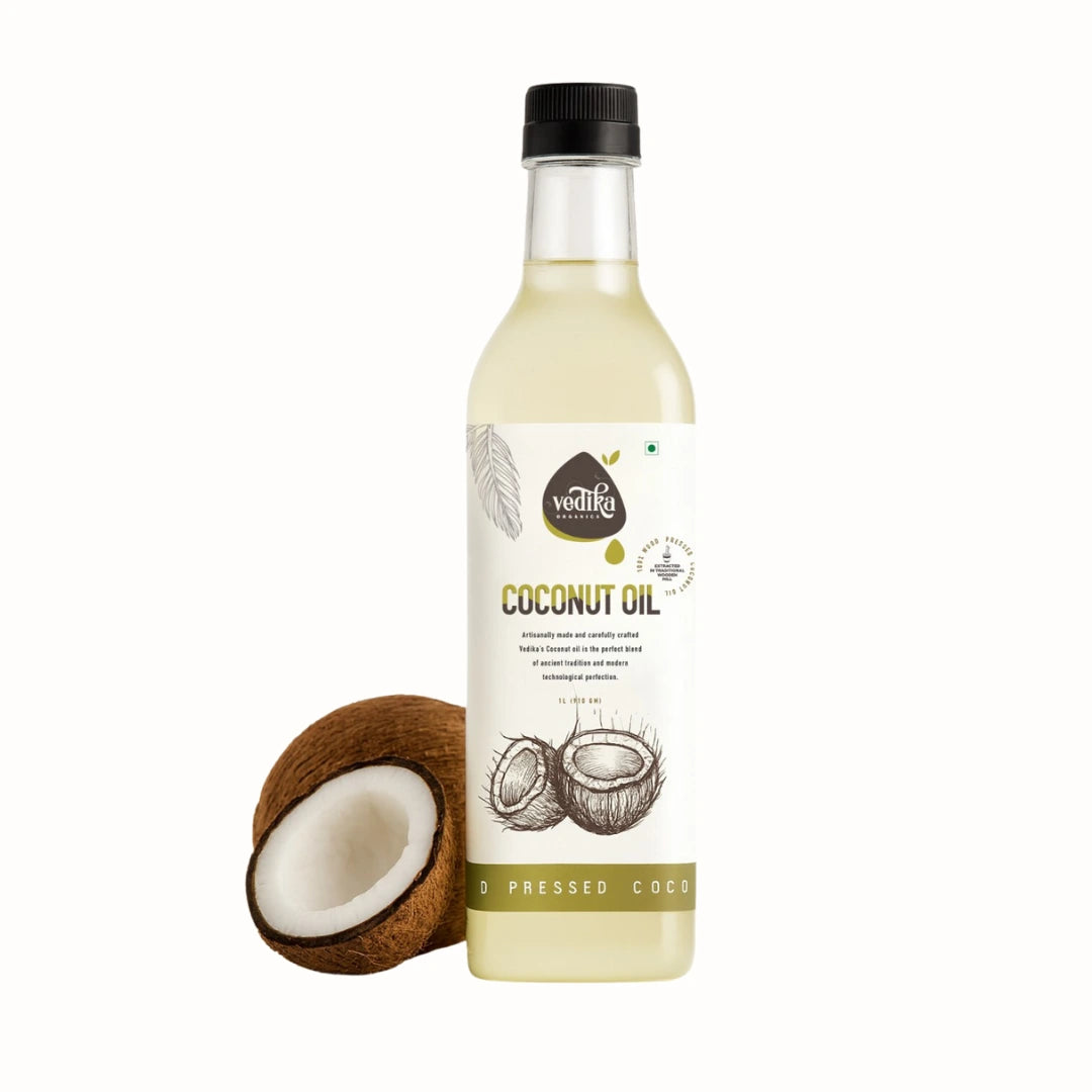 Vedika Organics Extra Virgin Coconut Oil (1 litre) shudhkart
