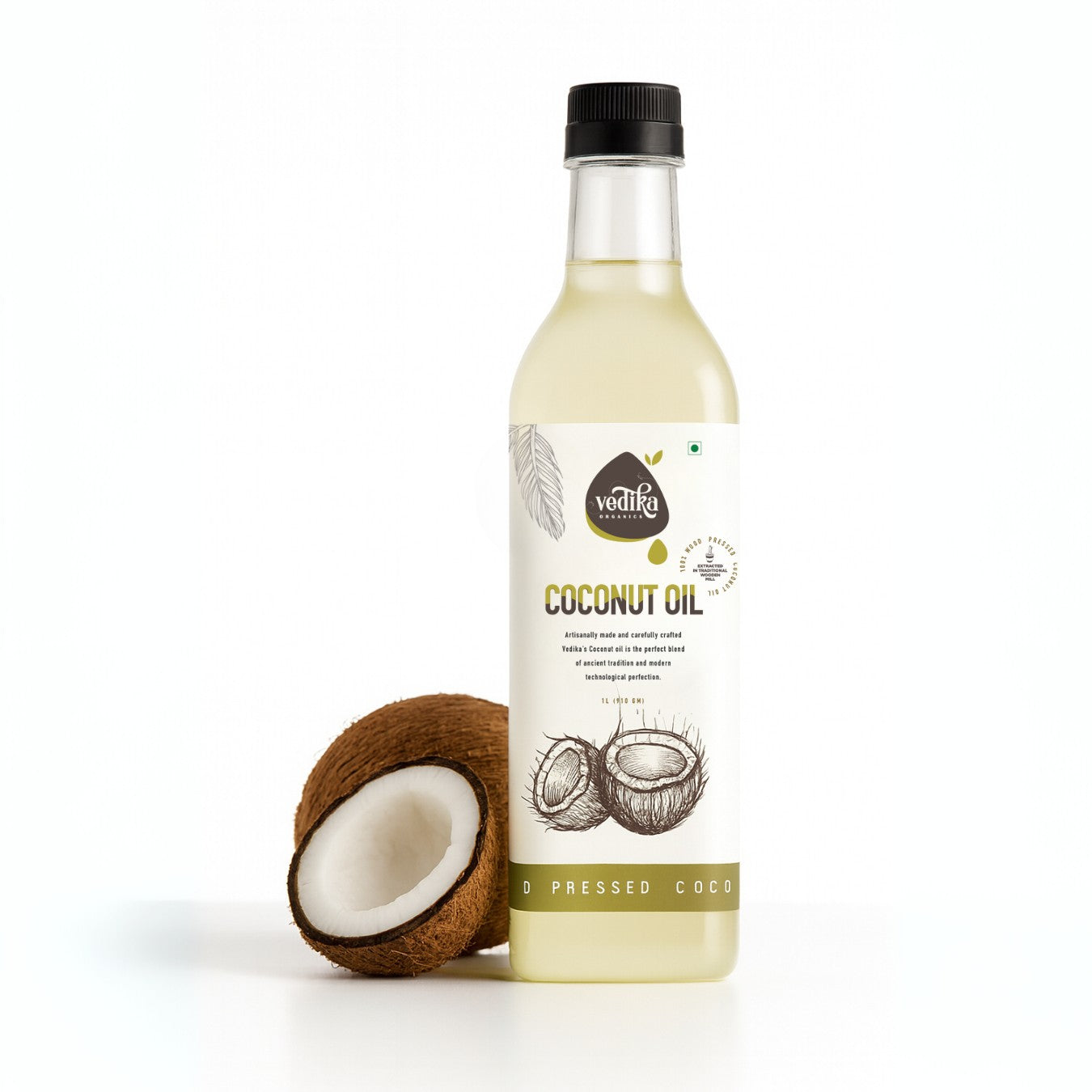 Vedika Organics Extra Virgin Coconut Oil (1 litre)