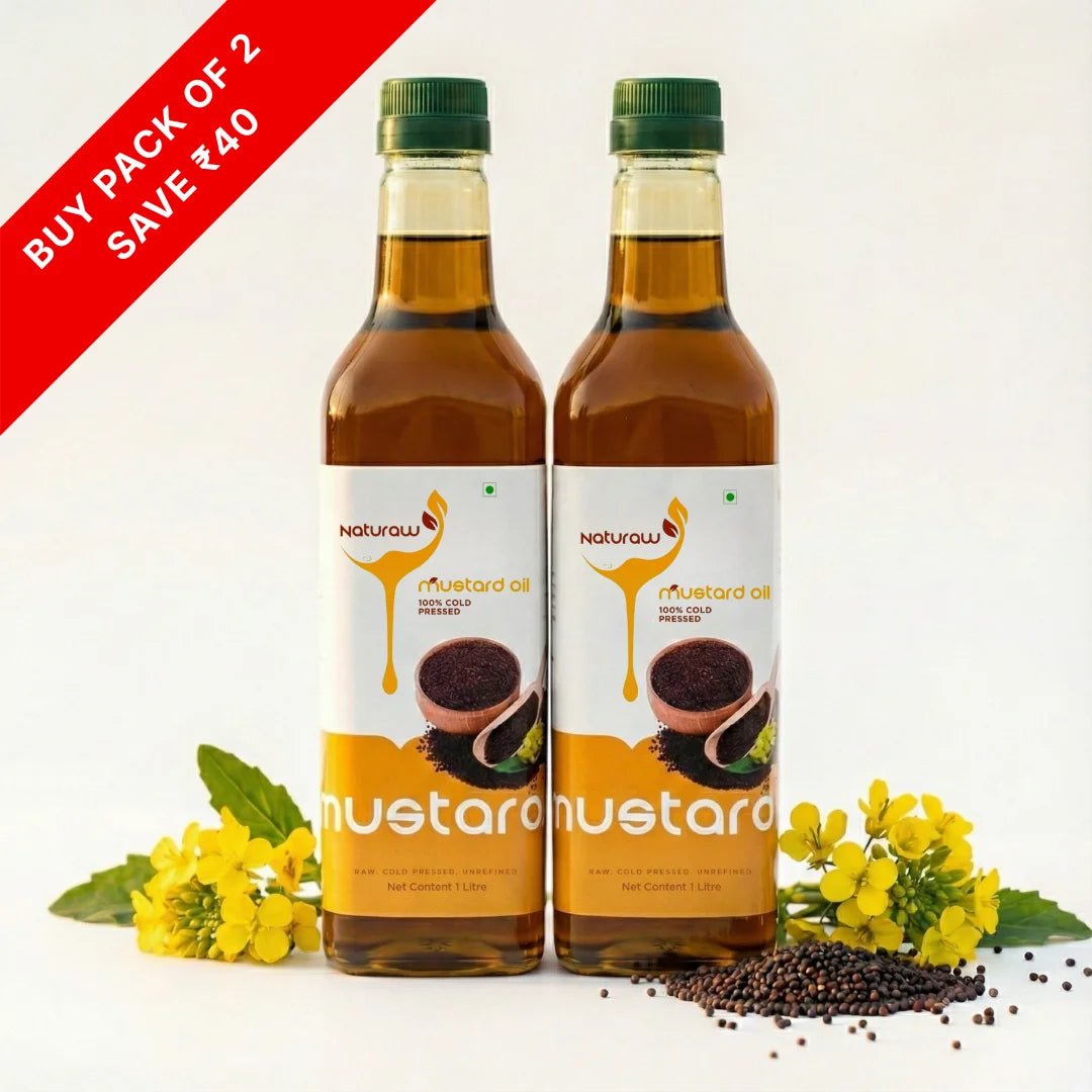Cold Pressed Mustard Oil, Organic, Pure and Natural - Shudhkart