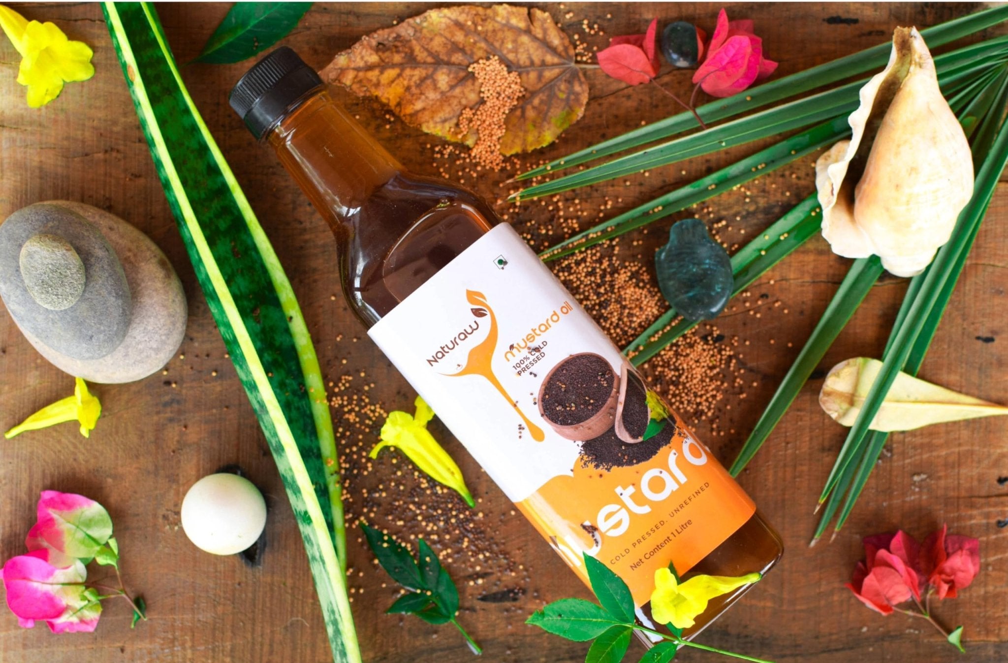 Cold Pressed Mustard Oil, Organic, Pure and Natural - Shudhkart