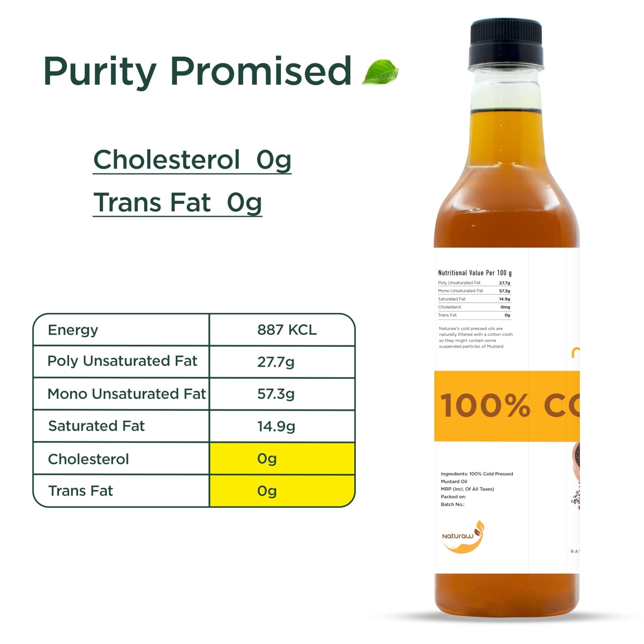 Cold Pressed Mustard Oil, Organic, Pure and Natural - Shudhkart