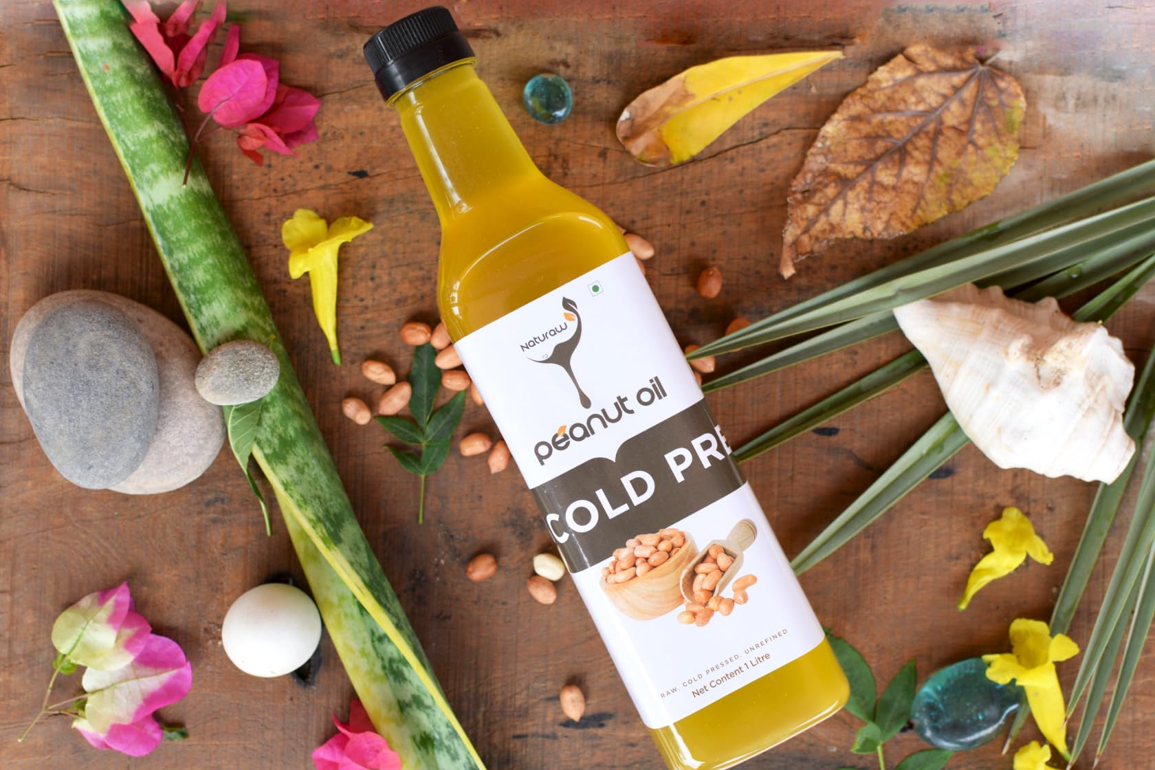 Cold Pressed Peanut Oil Organic, Pure and Natural - Shudhkart