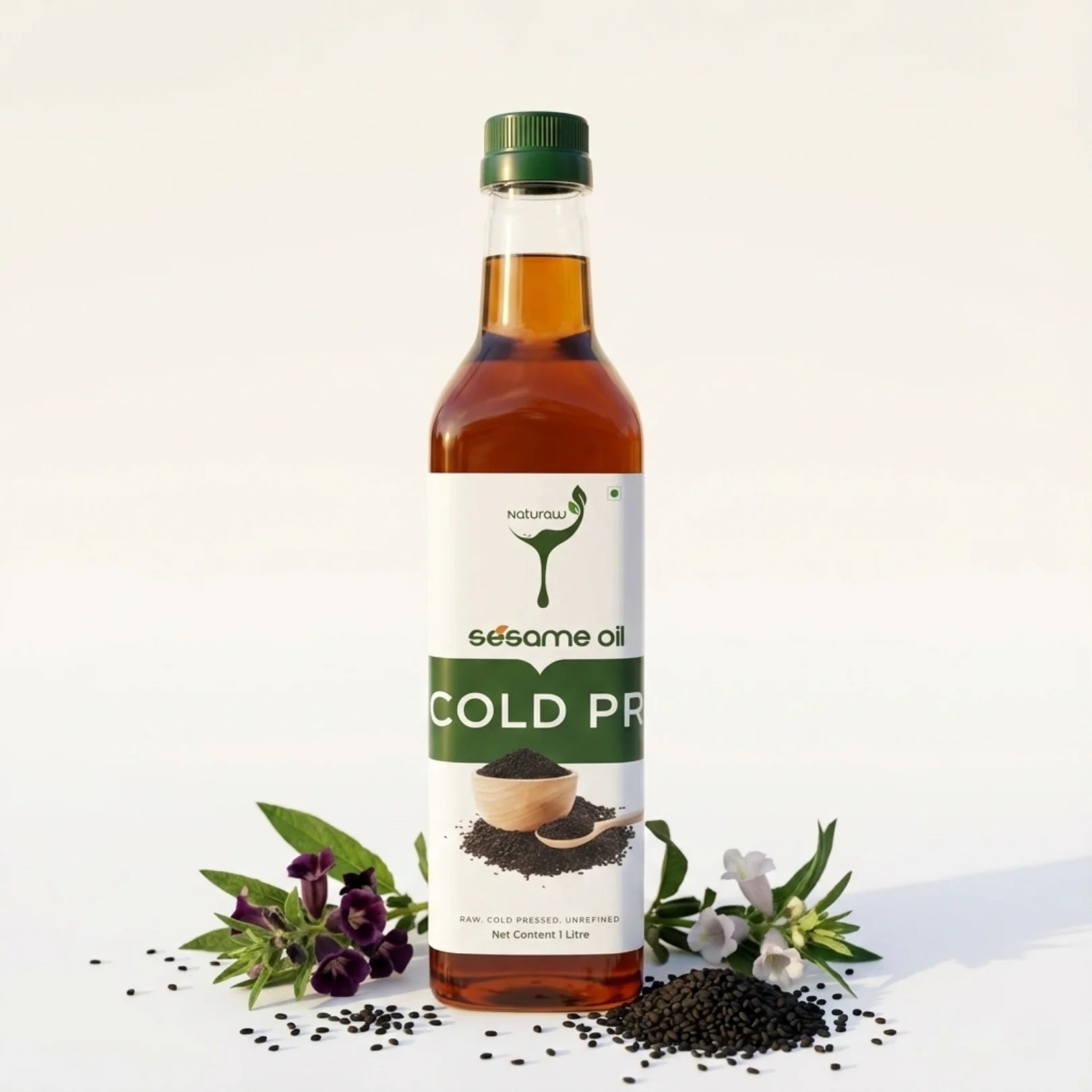 Cold Pressed Sesame Oil, Organic, Pure and Natural - Shudhkart