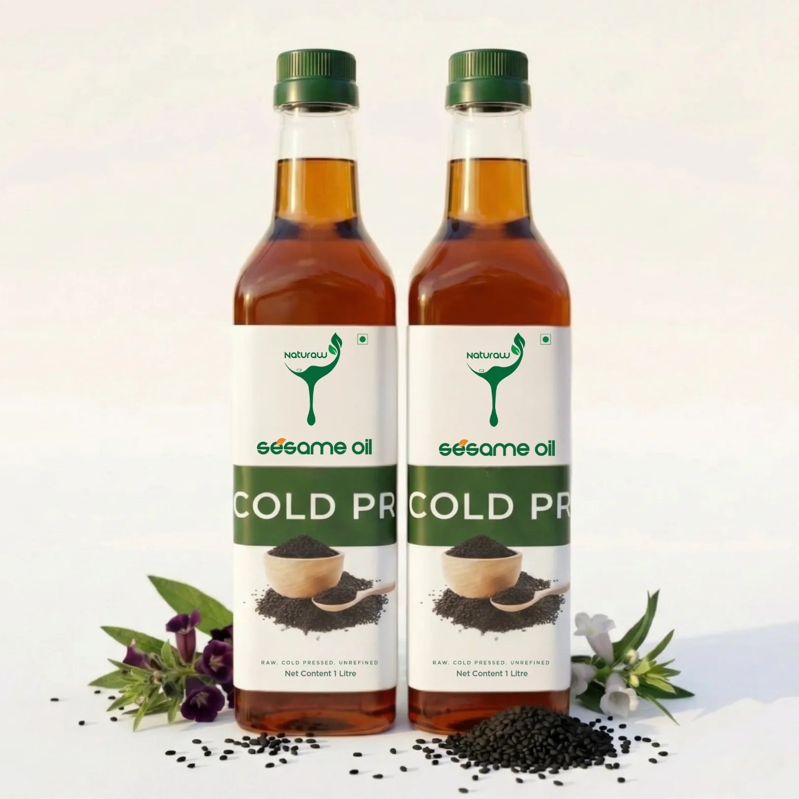 Cold Pressed Sesame Oil, Organic, Pure and Natural - Shudhkart