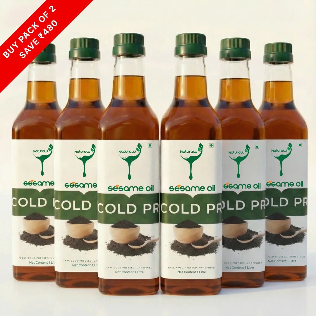 Cold Pressed Sesame Oil, Organic, Pure and Natural - Shudhkart