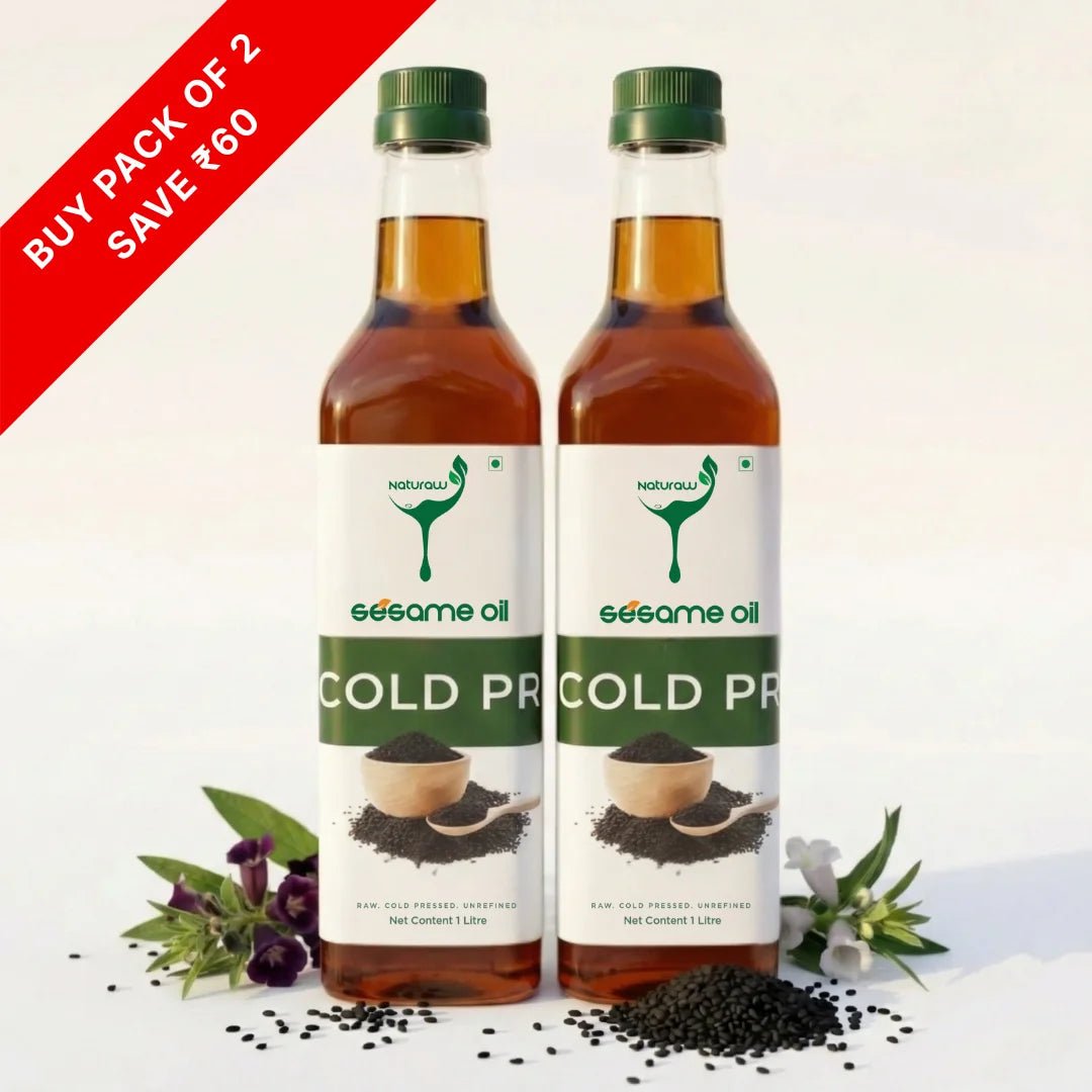 Cold Pressed Sesame Oil, Organic, Pure and Natural - Shudhkart