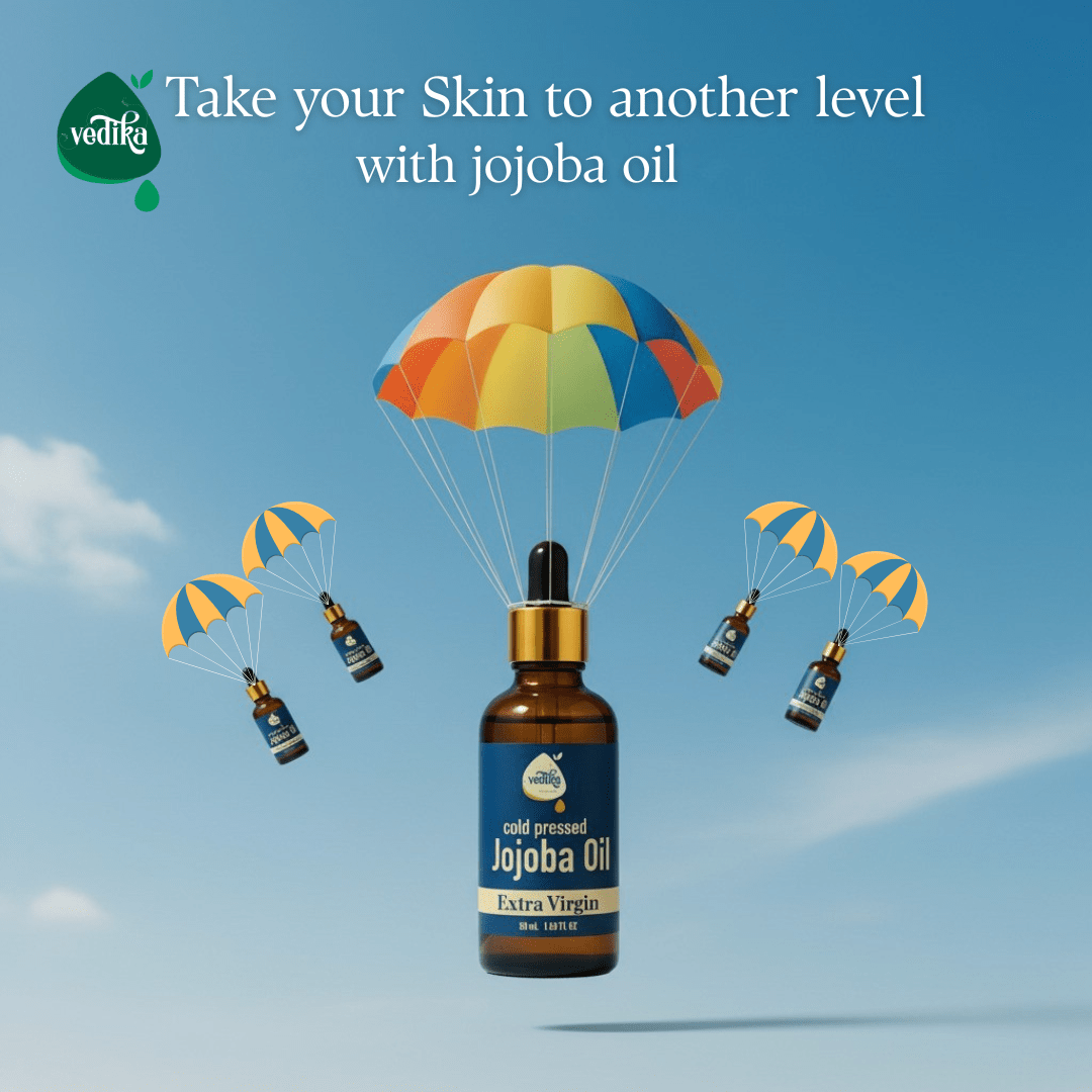 Vedika Organics Extra Virgin Jojoba  Oil (50 ml) - Shudhkart