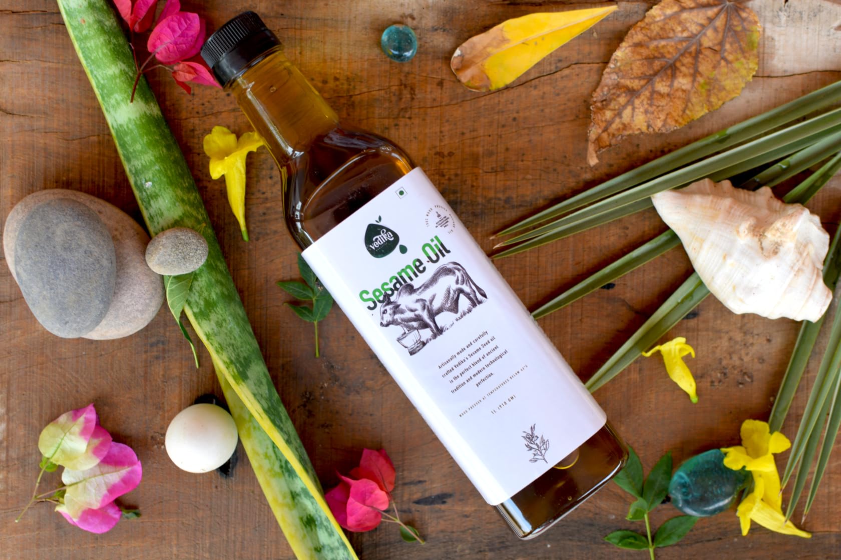 Vedika Organics Extra Virgin Sesame Oil (1 litre) - Shudhkart